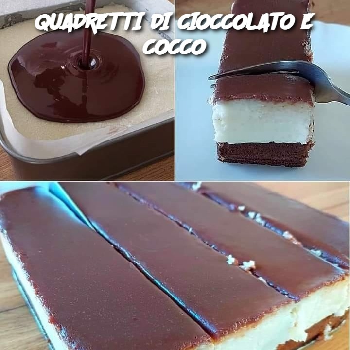 QUADRETTI DI CIOCCOLATO E COCCO