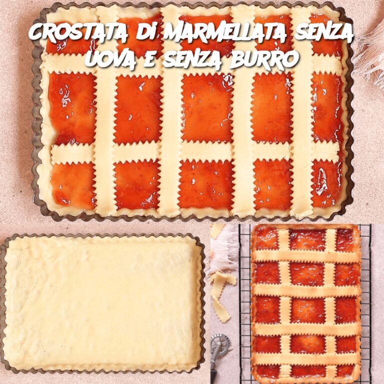Crostata di marmellata senza uova e senza burro