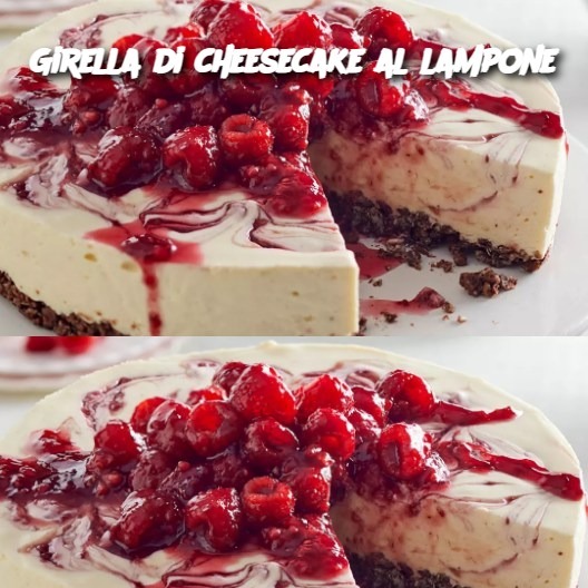 Girella di cheesecake al lampone