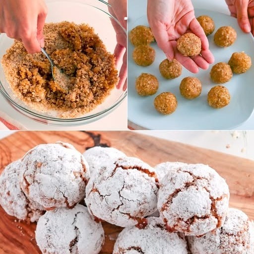 Solo noci, zucchero e 1 uovo Questi biscottini si preparano in 10 minuti e sono irresistibili