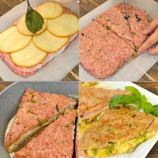 Schiaccia la carne macinata, farcisci e poi taglia dei triangoli! In padella o al forno saranno buonissimi, la ricetta: