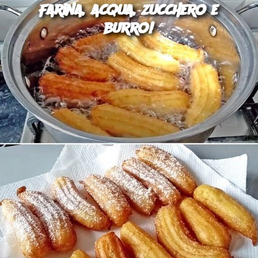 Farina, acqua, zucchero e burro!
