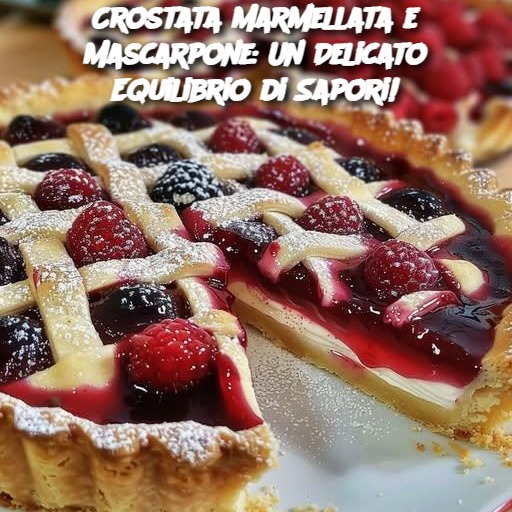 Crostata Marmellata e Mascarpone: Un Delicato Equilibrio di Sapori!