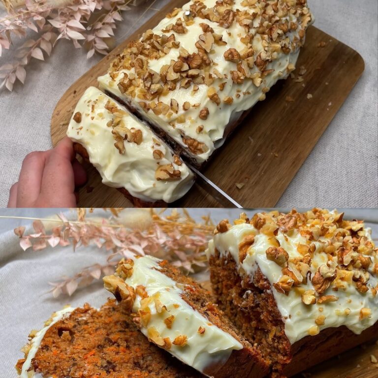 Torta celeste di carote e arancia