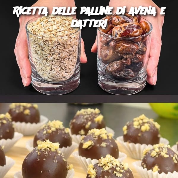 Ricetta delle palline di avena e datteri