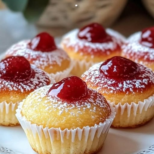 MUFFINS con marmellata, morbidi e soffici! Super scompare in un istante!! dolce in 5 minuti