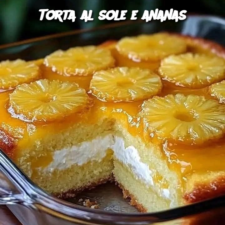 Torta al sole e ananas