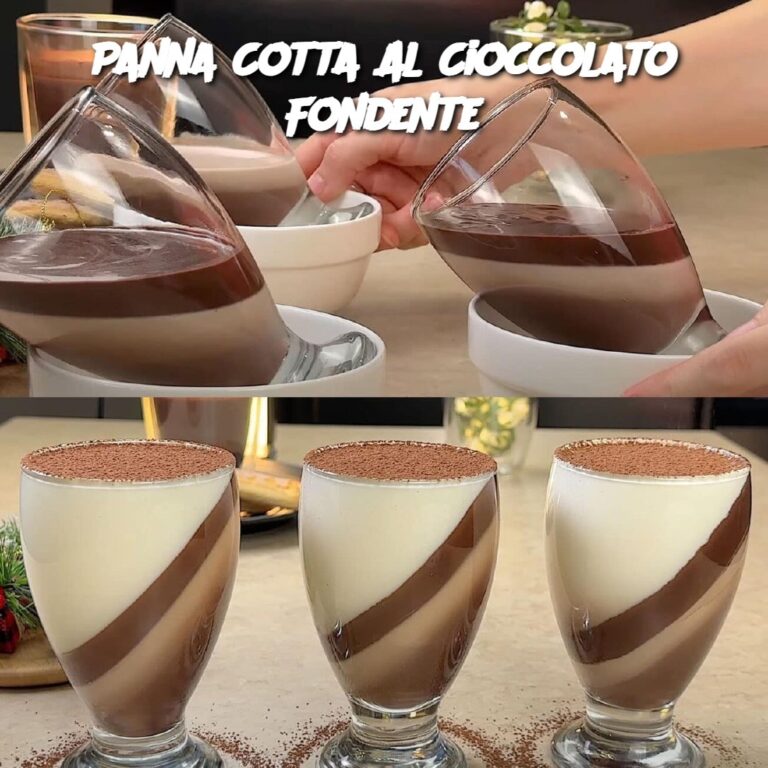 Panna Cotta Al Cioccolato Fondente