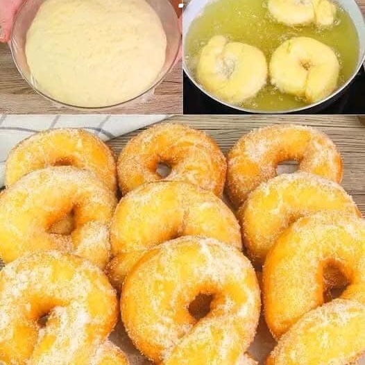 Ciambelle perfette in soli 5 minuti, come se fossero cadute dal cielo!