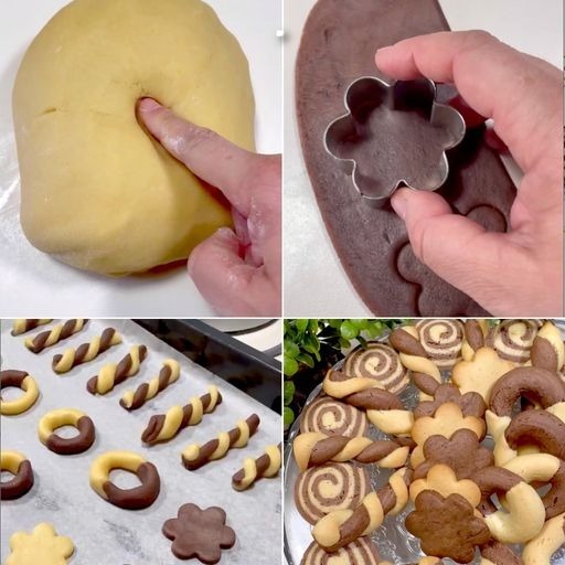 Biscotti bicolore senza burro: la ricetta dei biscotti fragranti e buonissimi