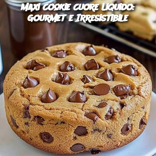 Maxi Cookie Cuore Liquido: Gourmet e Irresistibile