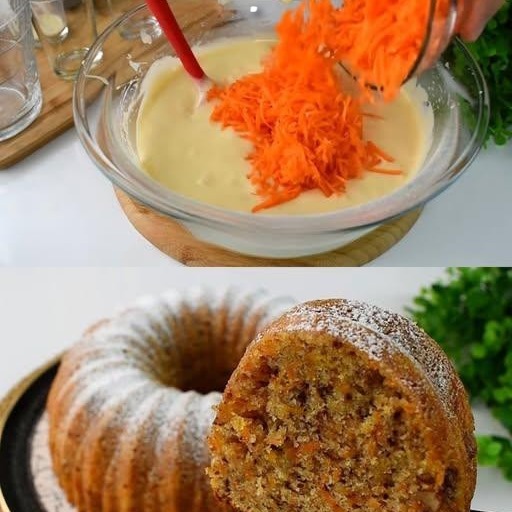 Torta di carote e noci! La preparerai ogni giorno. Facile e veloce.