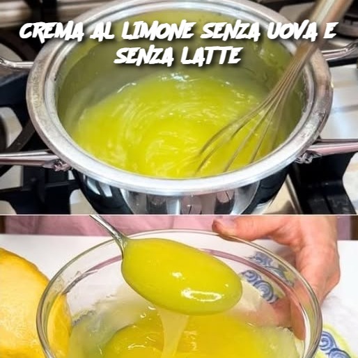 CREMA AL LIMONE SENZA UOVA E SENZA LATTE
