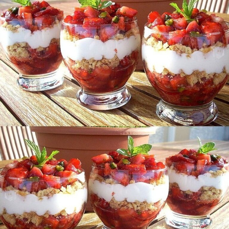 Tartare di fragole, pistacchi e pasta frolla