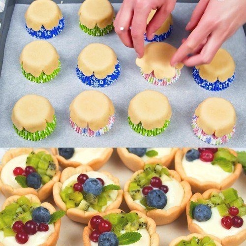 Tartelletta frutta e crema: i cestini colorati e golosi!