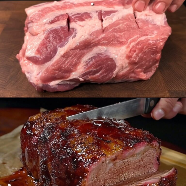 collo di maiale arrosto con insalata di patate e cavolo