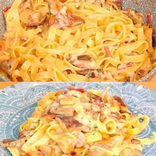 Tagliatelle cremose ai funghi: un piatto italiano da provare subito