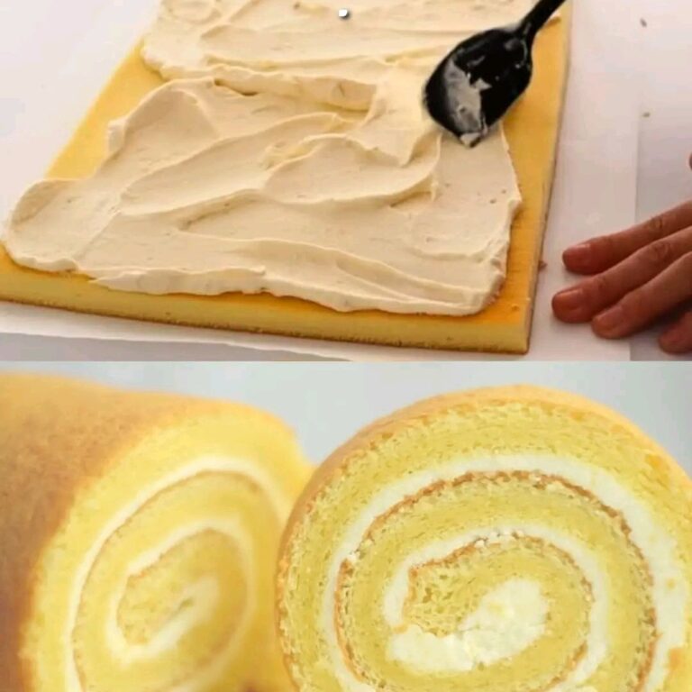 La ricetta più semplice e gustosa per il rotolo di torta svizzero alla vaniglia! Si scioglie in bocca