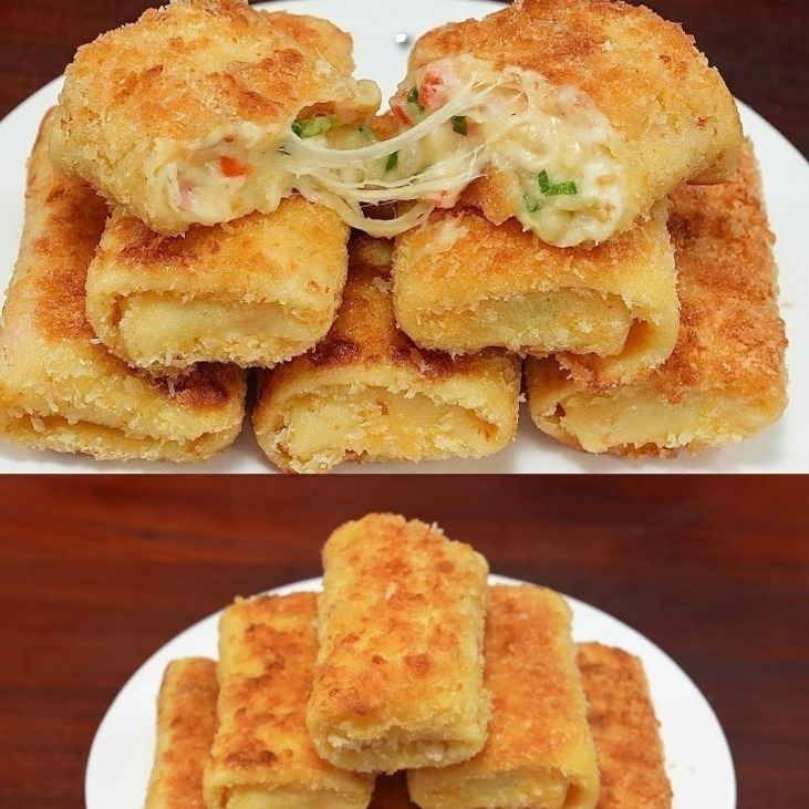 Delizia di patate croccanti al formaggio