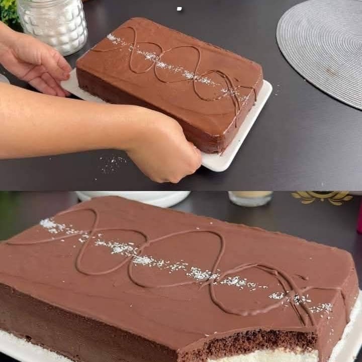 Torta al cioccolato a strati con crema al mascarpone e glassa alla Nutella