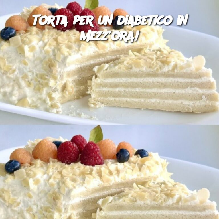 Torta per un diabetico in mezz’ora