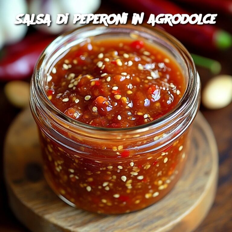 Salsa di peperoni in agrodolce