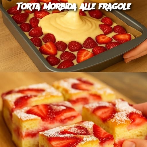 Torta morbida alle fragole