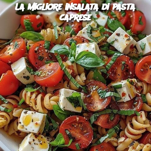 La migliore insalata di pasta caprese
