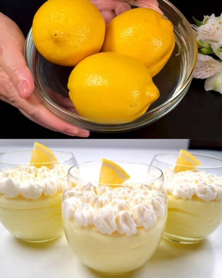 Creamy lemon mousse in 5 minutes – No eggs, no bake lemon dessert
