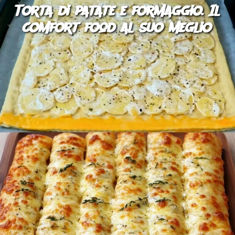 Torta di patate e formaggio. Il comfort food al suo meglio