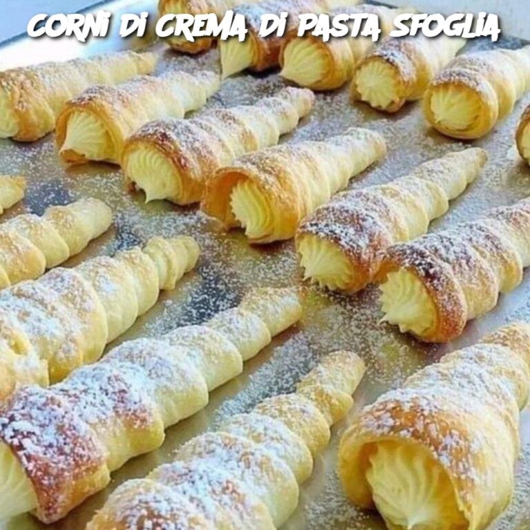 Corni Di Crema Di Pasta Sfoglia