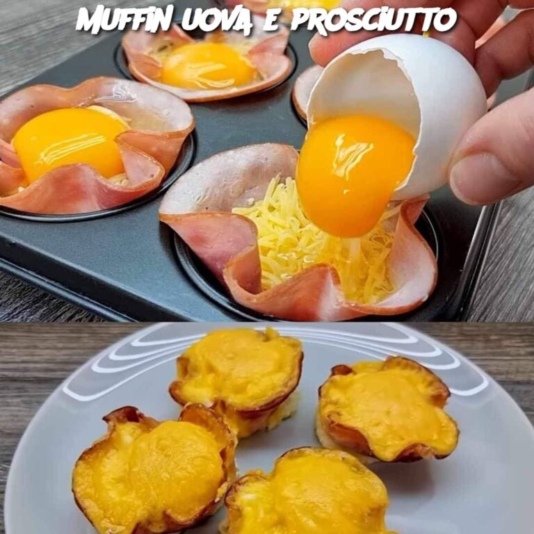 Muffin uova e prosciutto