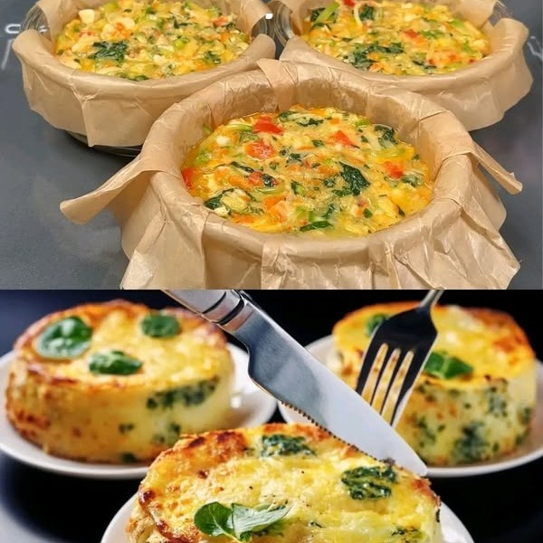 Quiche di verdure al forno con formaggio