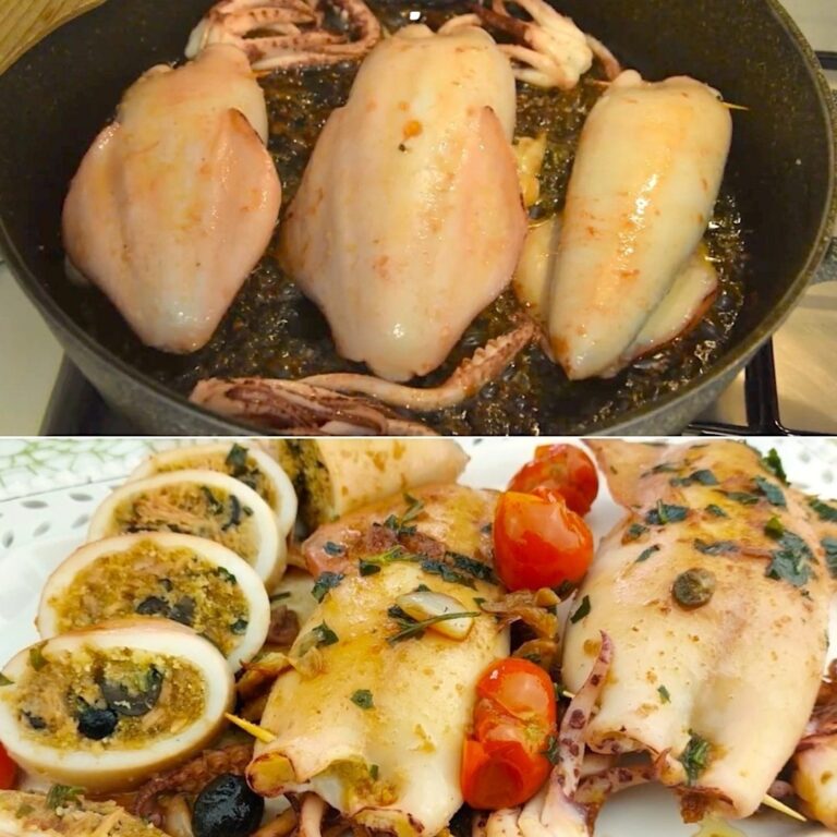 Calamari ripieni cotti in padella: la ricetta del gustoso secondo piatto di mare