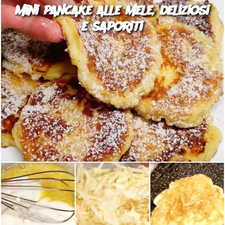 Mini pancake alle mele, deliziosi e saporiti