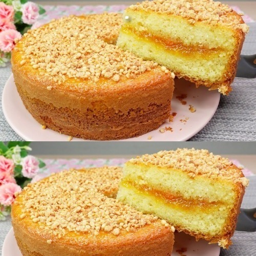 Torta alla marmellata veloce, economica e ariosa!