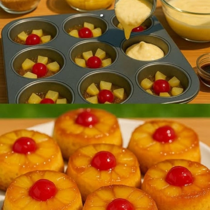 Cupcake all’ananas capovolti