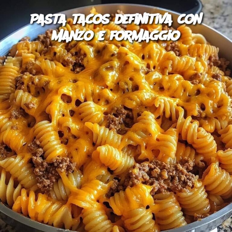 Pasta tacos definitiva con manzo e formaggio