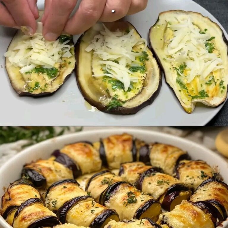 Rotolini di melanzane all’aglio e formaggio irresistibile! Ricetta facile e deliziosa