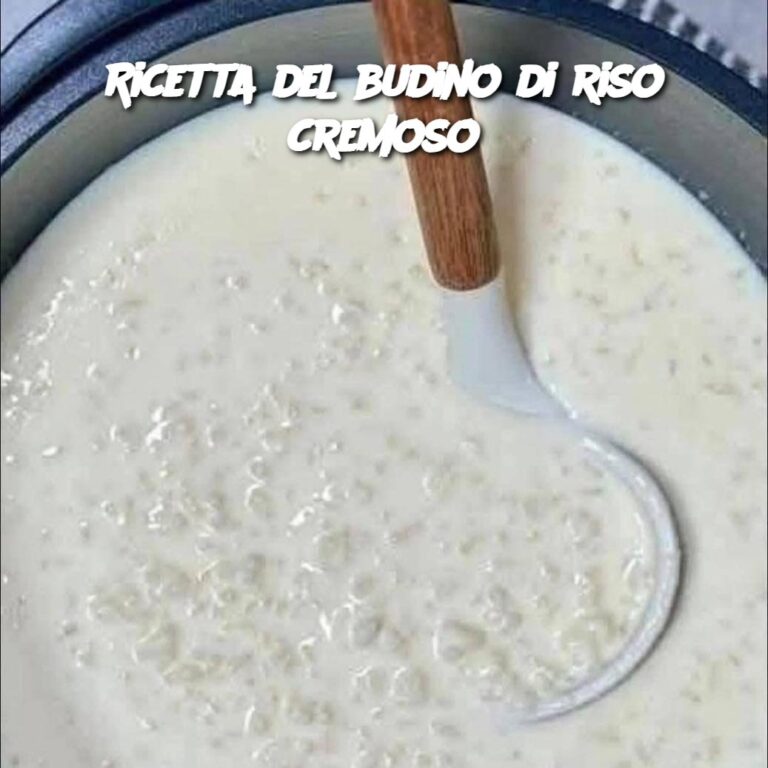 Ricetta del budino di riso cremoso
