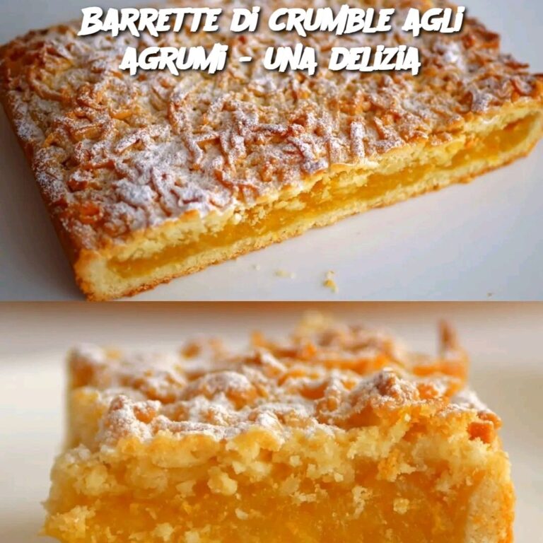 Barrette di crumble agli agrumi – una delizia