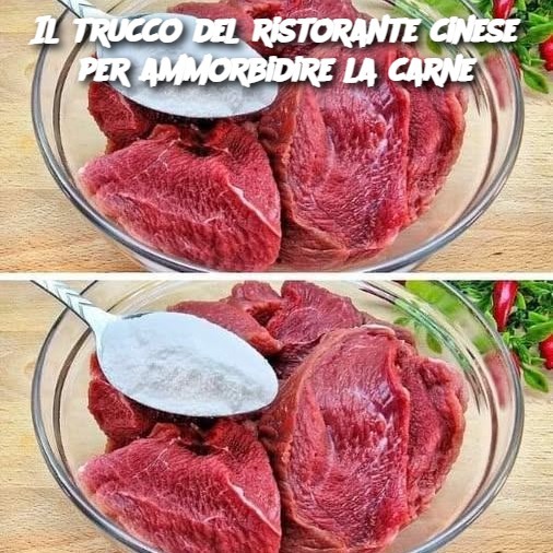 Il trucco del ristorante cinese per ammorbidire la carne