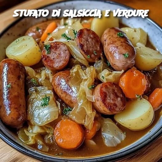 Stufato di salsiccia e verdure