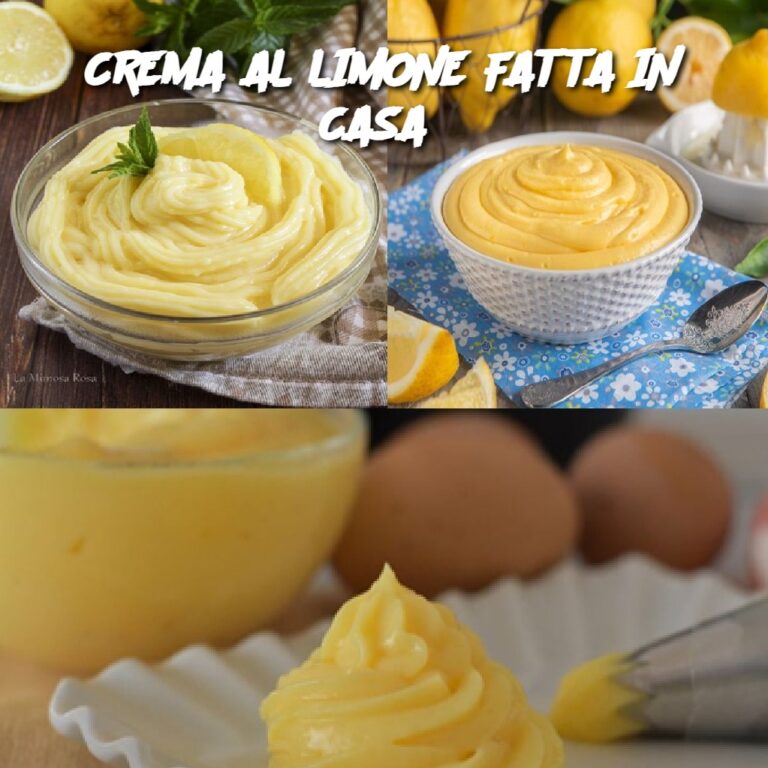 CREMA AL LIMONE FATTA IN CASA