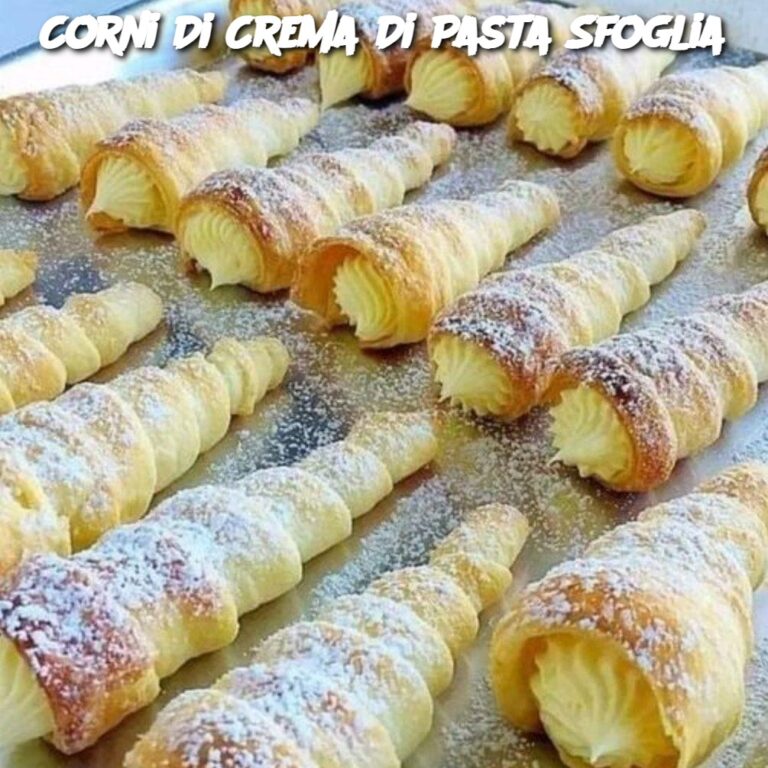 Corni Di Crema Di Pasta Sfoglia
