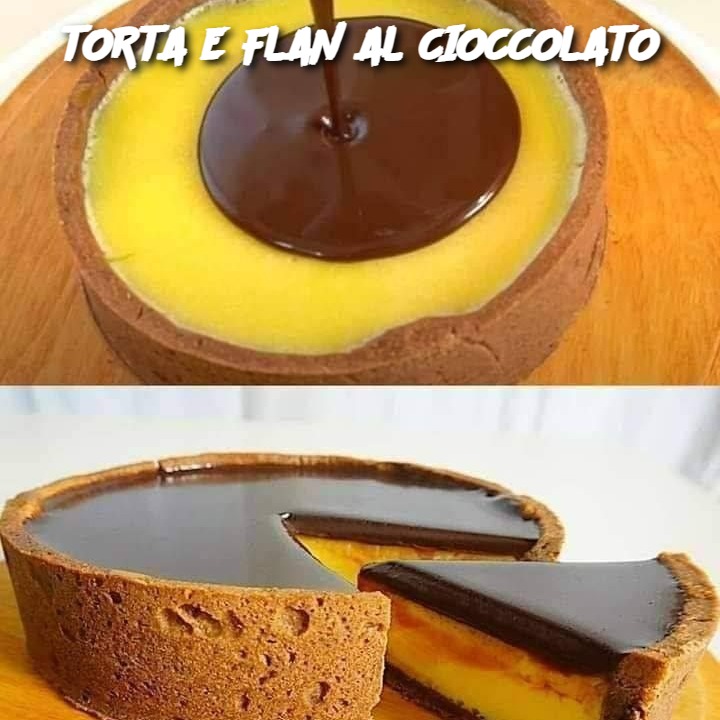 TORTA E FLAN AL CIOCCOLATO