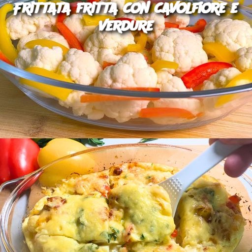 Frittata fritta con cavolfiore e verdure