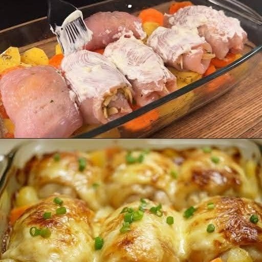 Preparo questi involtini di pollo sempre! Semplici, deliziosi e incredibilmente succosi!