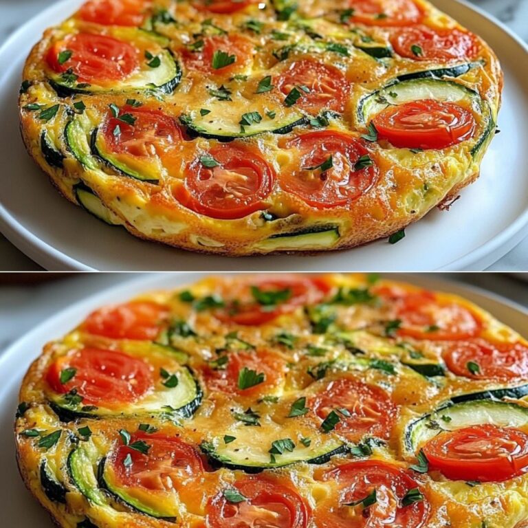 Gustatevi una deliziosa e sana frittata di zucchine e pomodori, perfetta per ogni pasto!