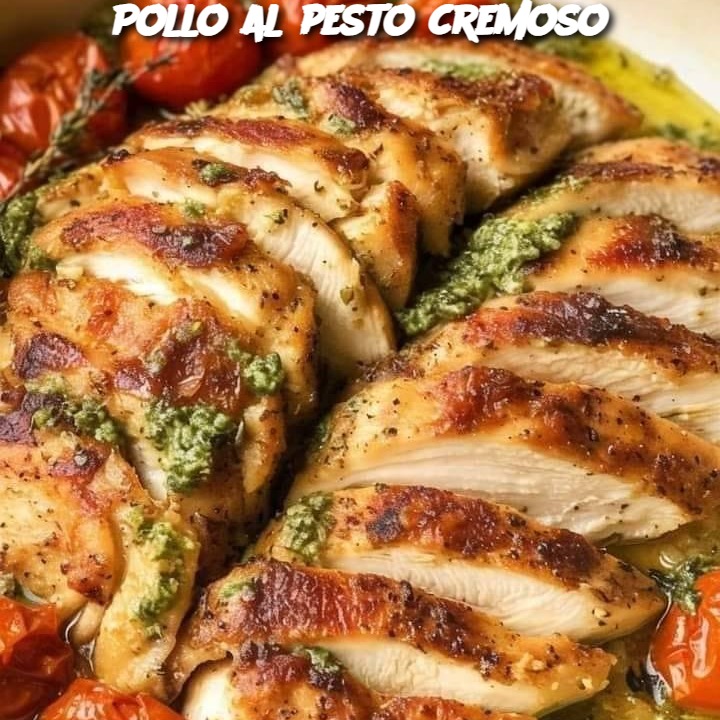 Pollo al pesto cremoso
